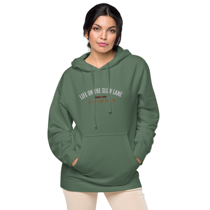 Life on The Slow Lane  Women's pigment-dyed hoodie