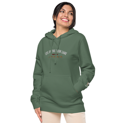 Life on The Slow Lane  Women's pigment-dyed hoodie