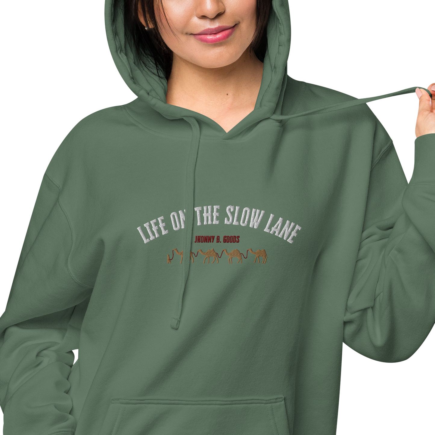 Life on The Slow Lane  Women's pigment-dyed hoodie