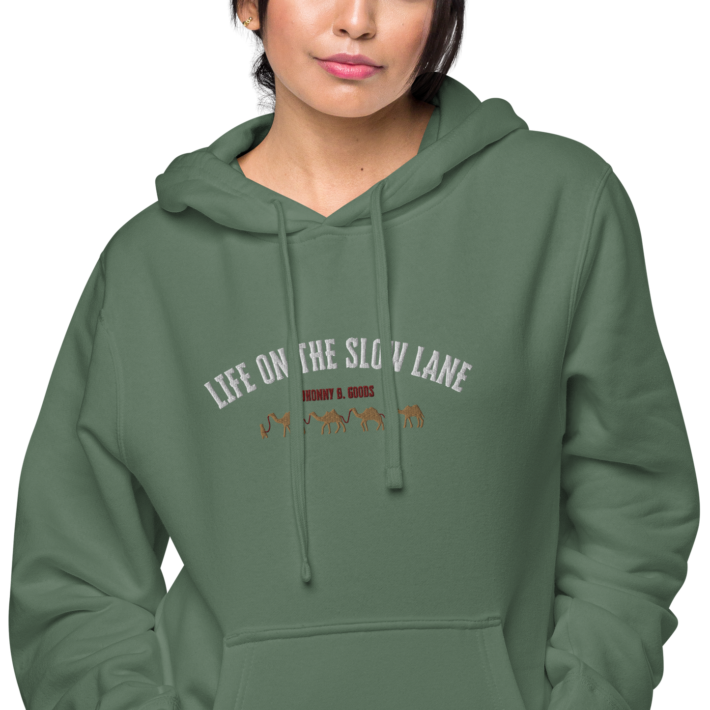 Life on The Slow Lane  Women's pigment-dyed hoodie