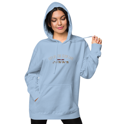 Life on The Slow Lane  Women's pigment-dyed hoodie