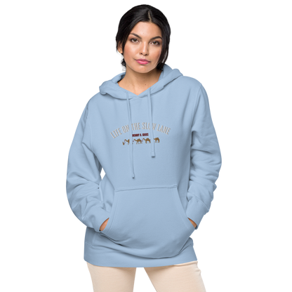 Life on The Slow Lane  Women's pigment-dyed hoodie