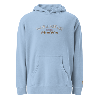 Life on The Slow Lane  Women's pigment-dyed hoodie