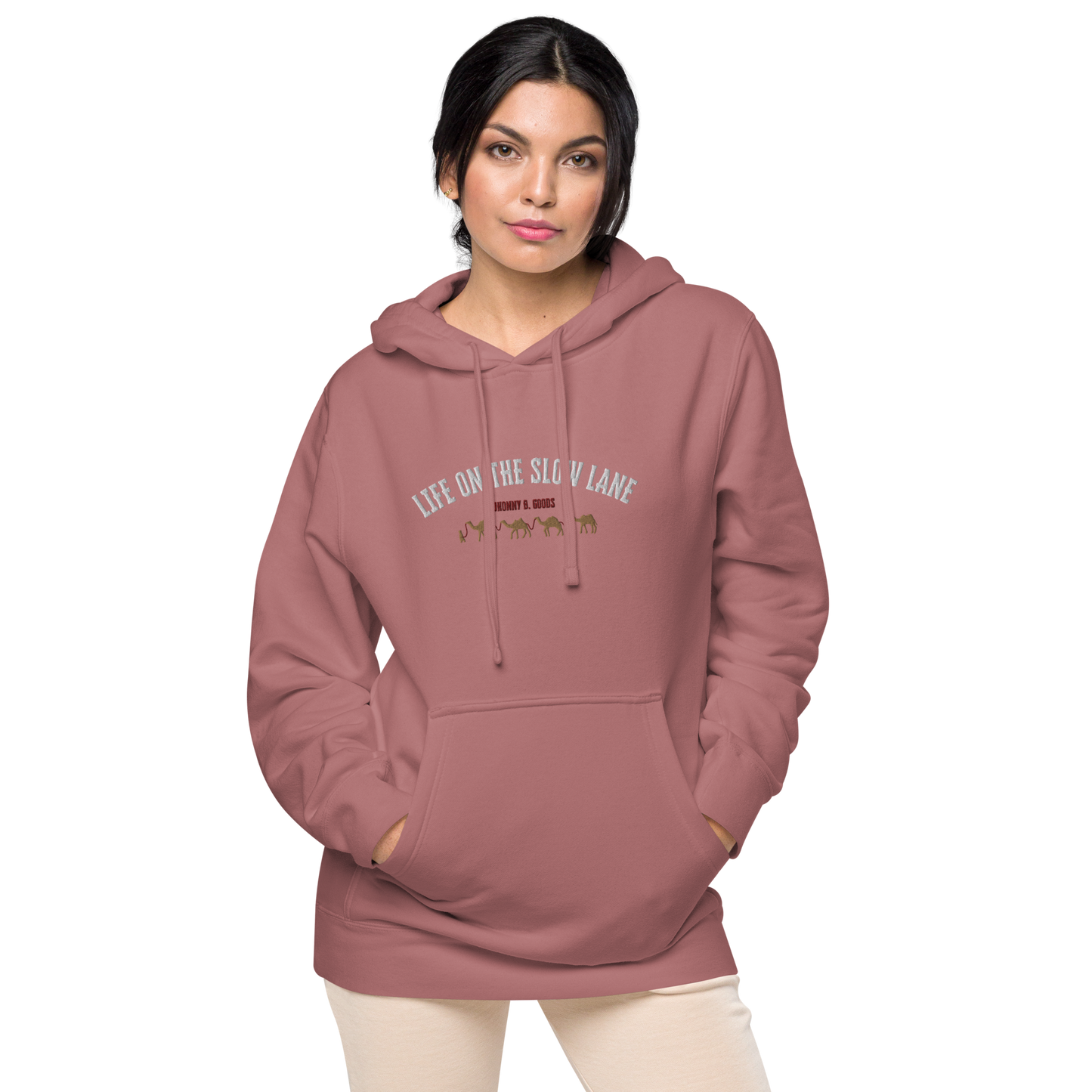 Life on The Slow Lane  Women's pigment-dyed hoodie