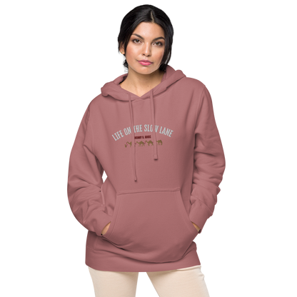 Life on The Slow Lane  Women's pigment-dyed hoodie