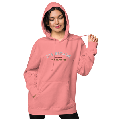 Life on The Slow Lane  Women's pigment-dyed hoodie