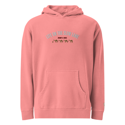 Life on The Slow Lane  Women's pigment-dyed hoodie