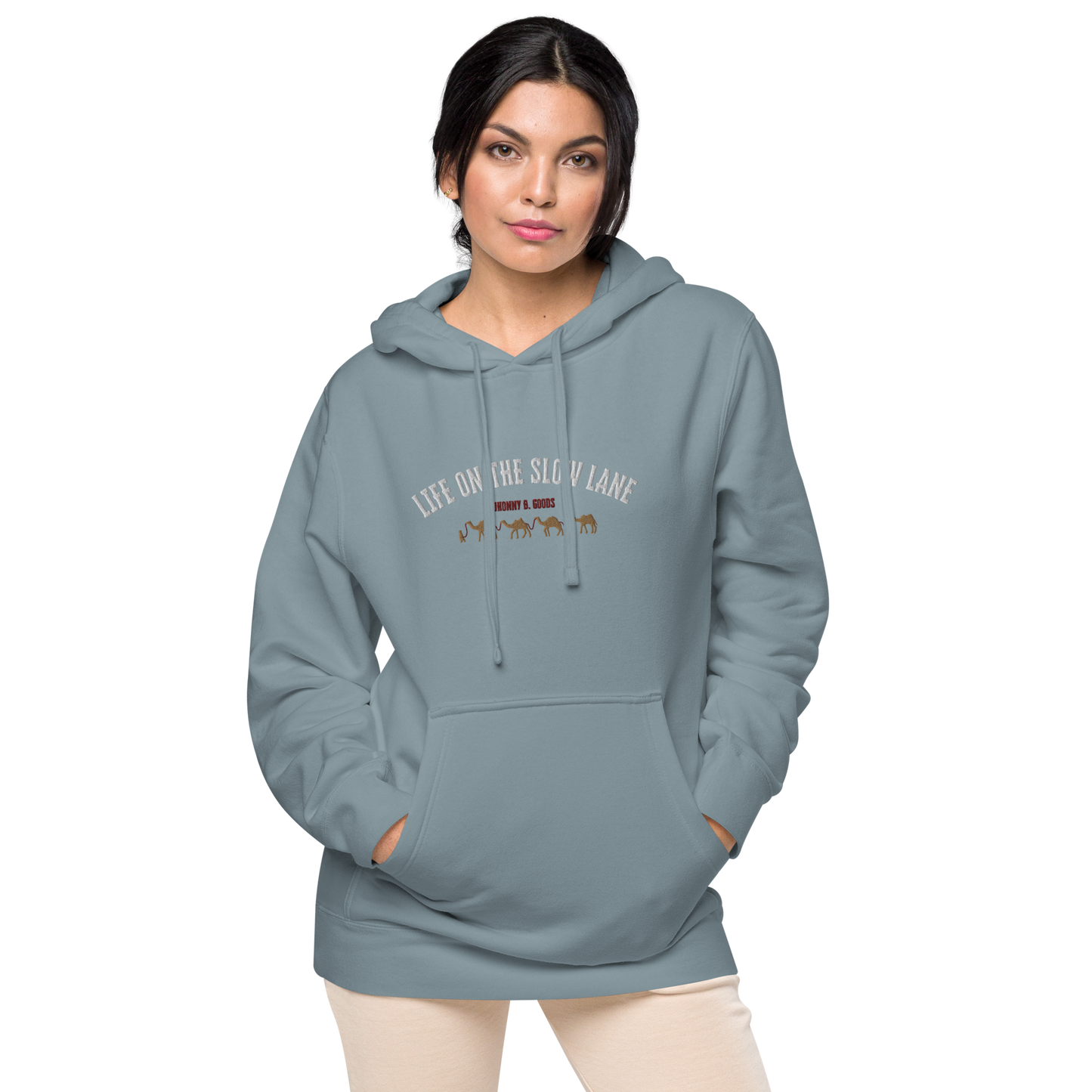 Life on The Slow Lane  Women's pigment-dyed hoodie