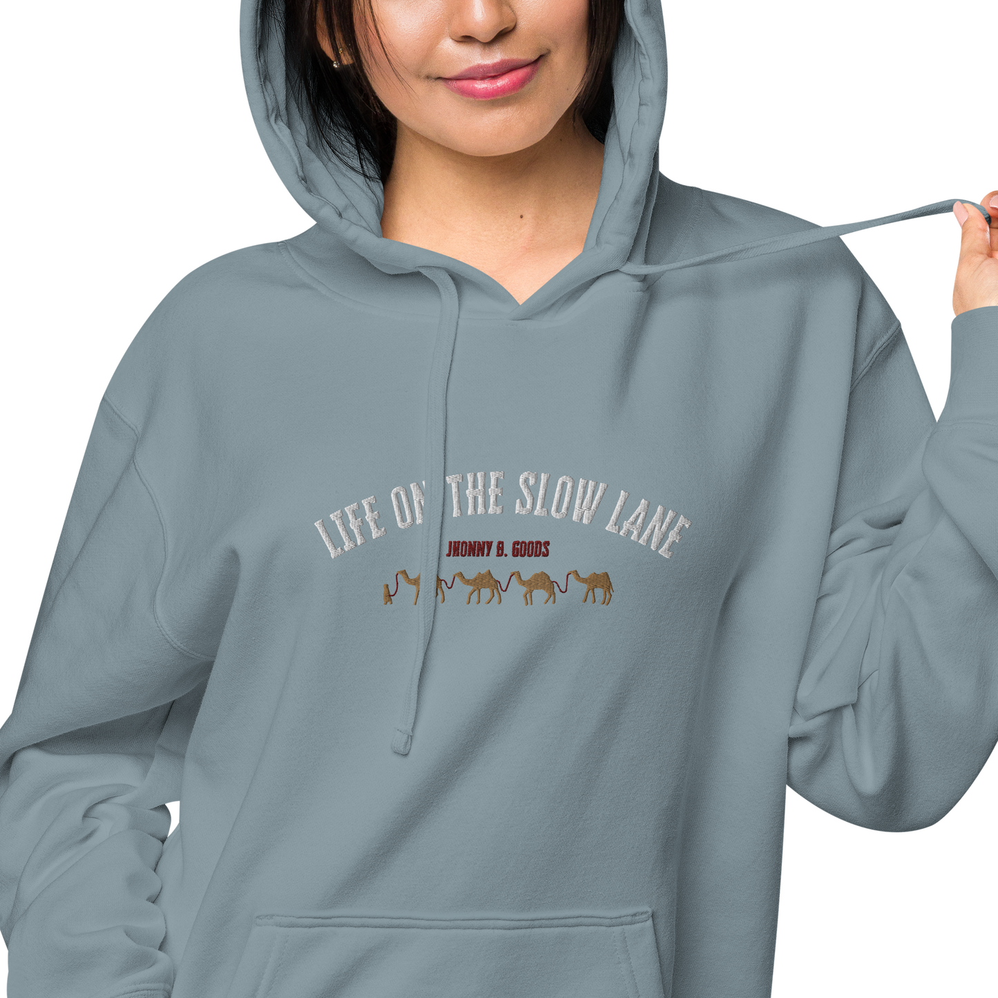 Life on The Slow Lane  Women's pigment-dyed hoodie