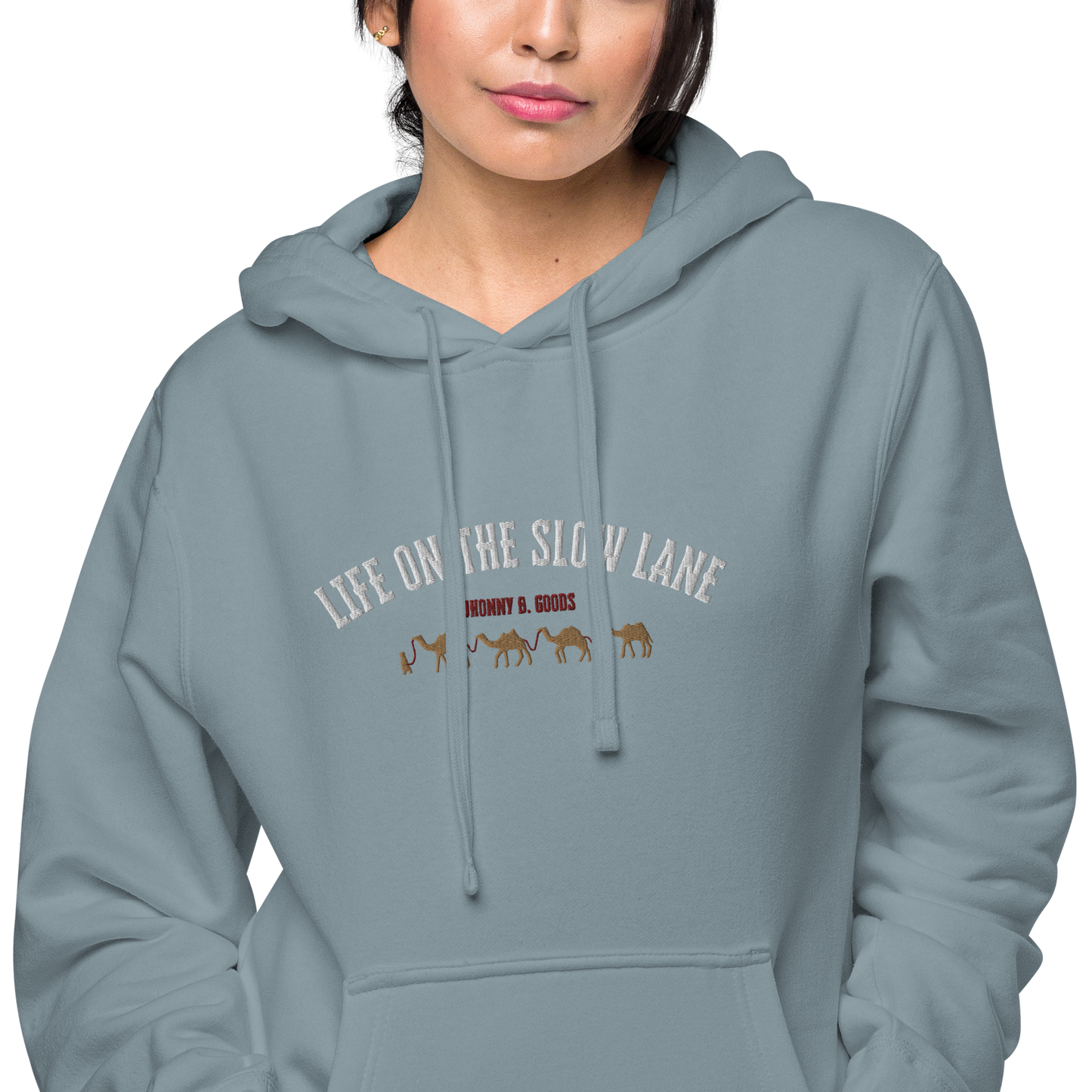 Life on The Slow Lane  Women's pigment-dyed hoodie