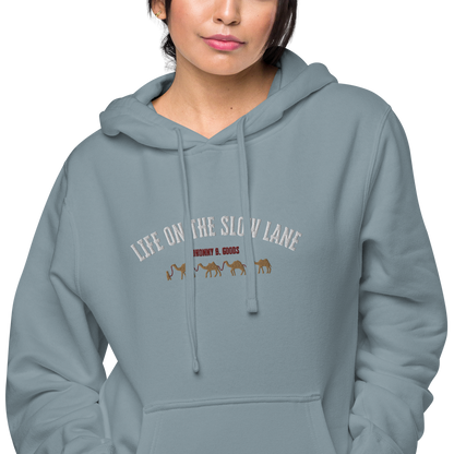 Life on The Slow Lane  Women's pigment-dyed hoodie