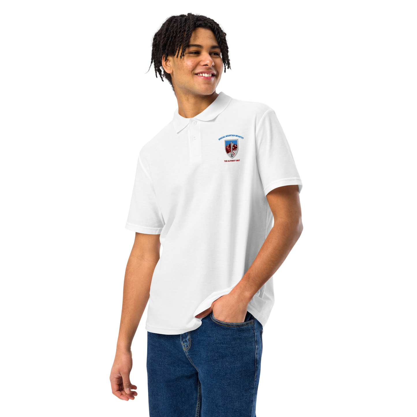 Mt Hermon Alpine Unit men's  pique polo shirt