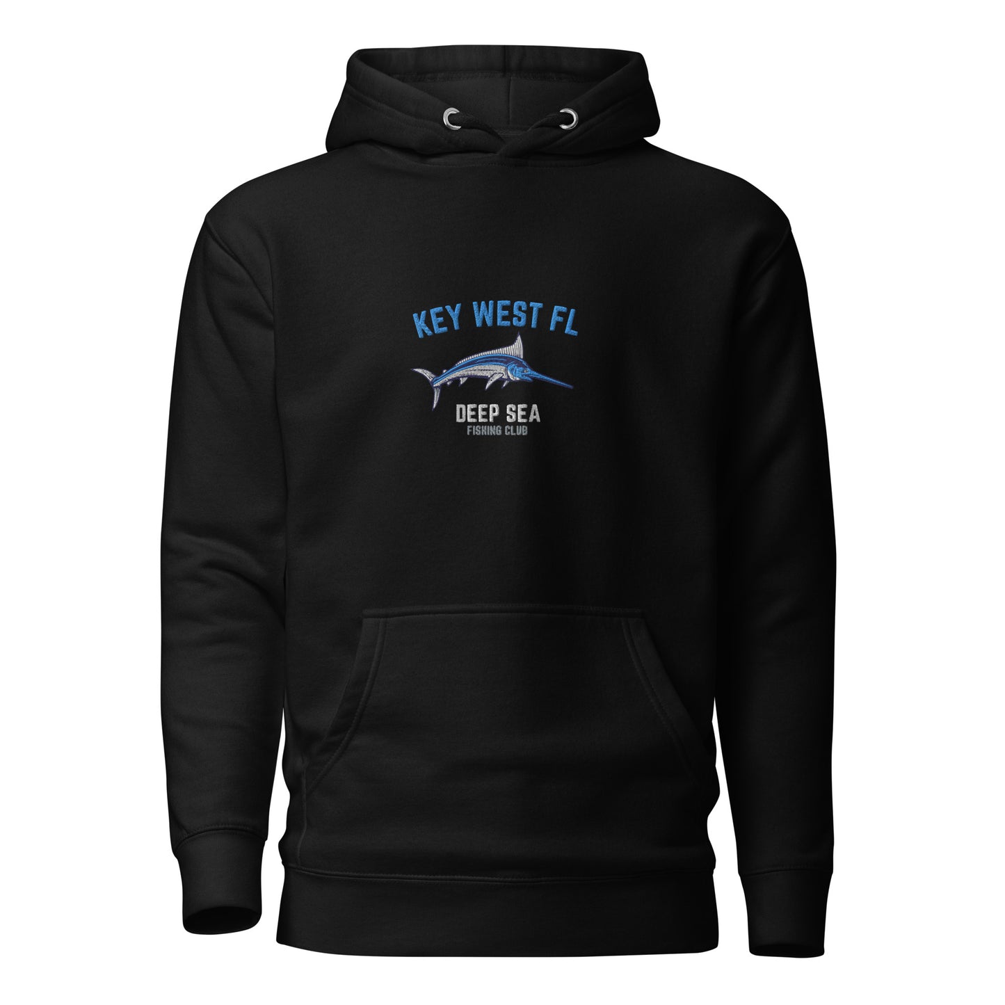 Key West Deep Sea Fishing Embroidered Unisex Hoodie