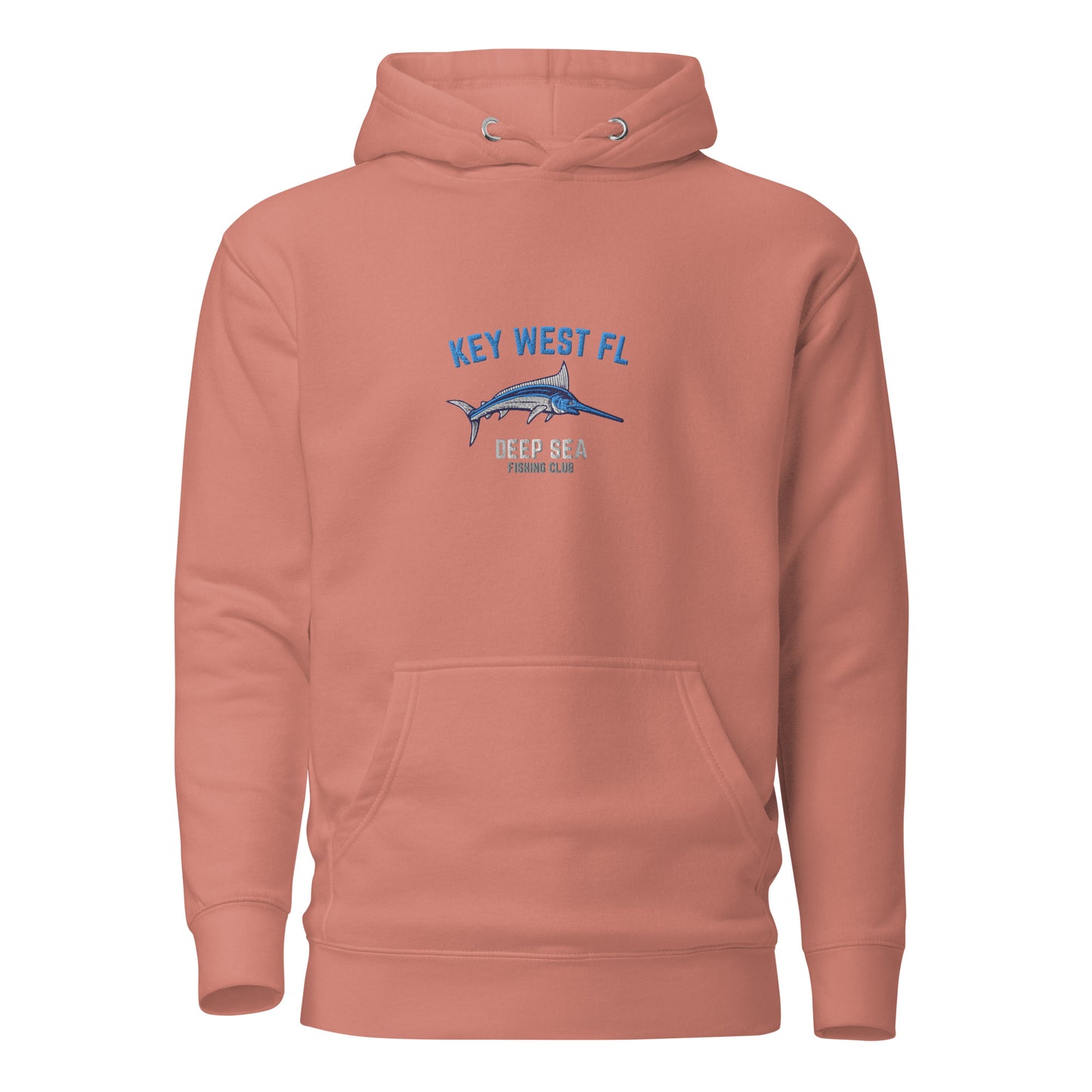 Key West Deep Sea Fishing Embroidered Unisex Hoodie