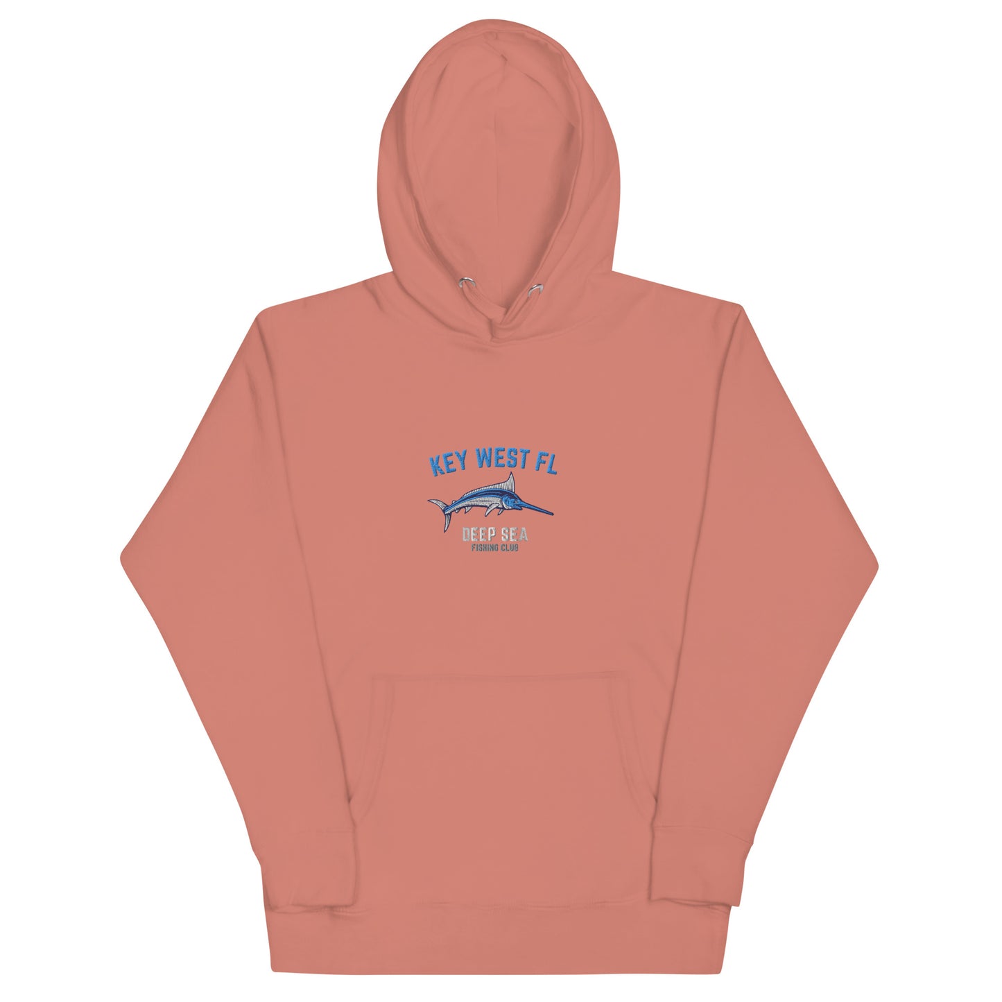 Key West Deep Sea Fishing Embroidered Unisex Hoodie