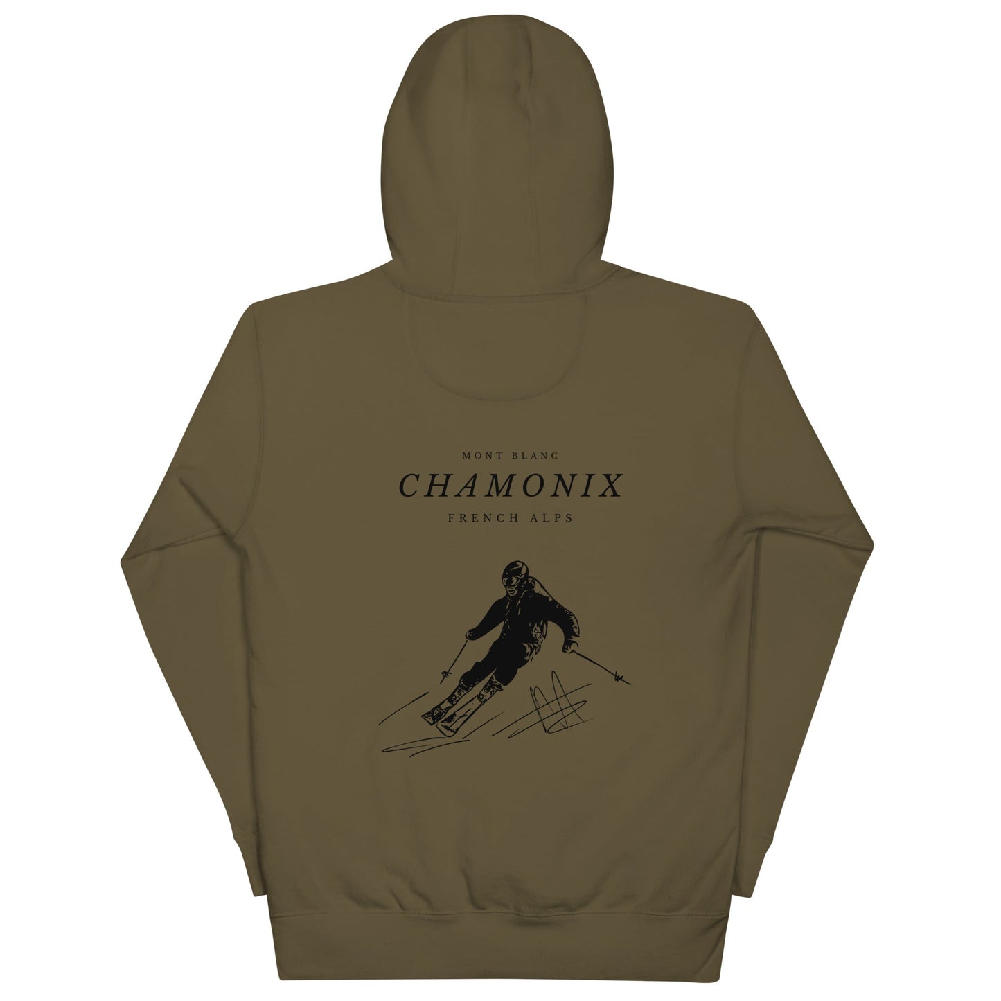 Chamonix skiing club women's skiing hoodie