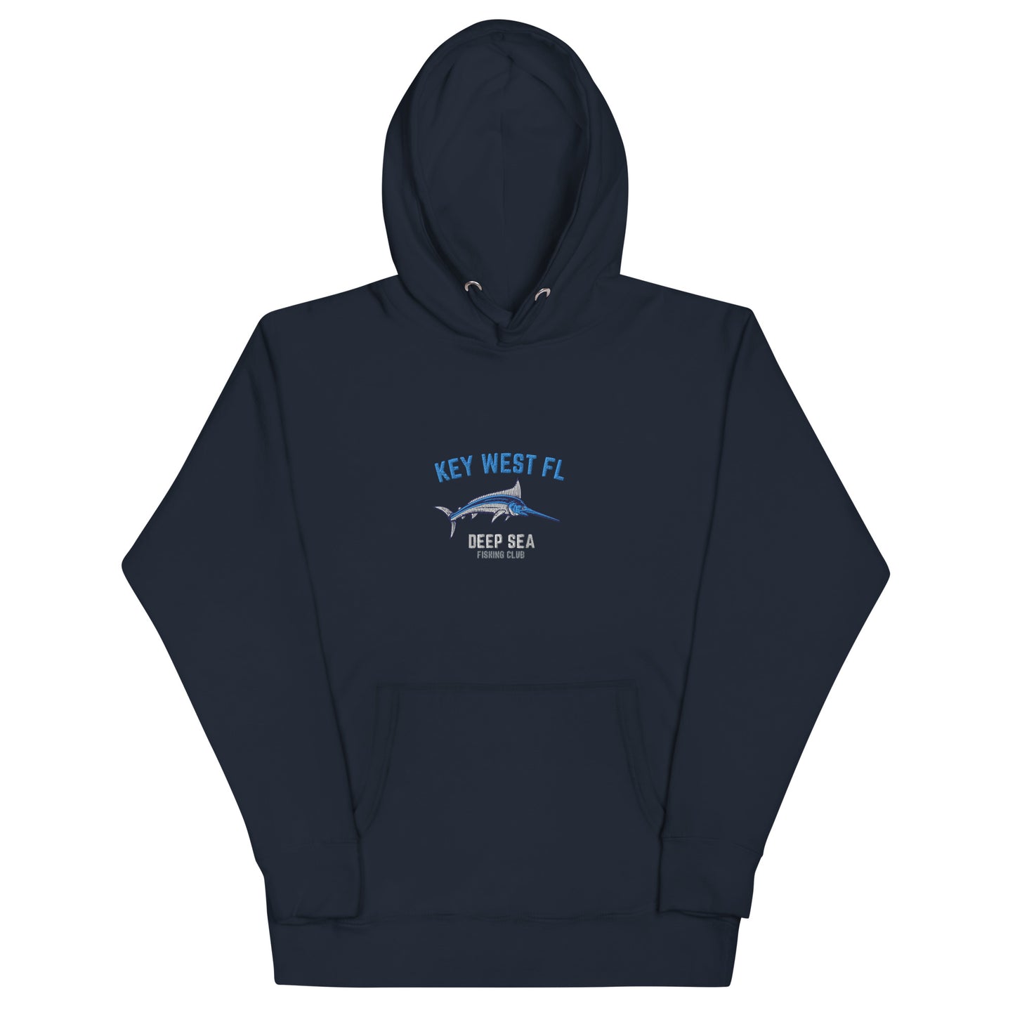 Key West Deep Sea Fishing Embroidered Unisex Hoodie