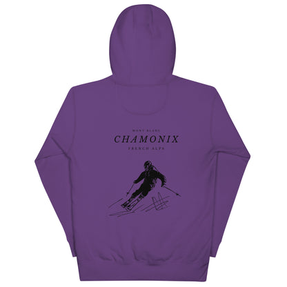 Chamonix skiing club Men skiing hoodie