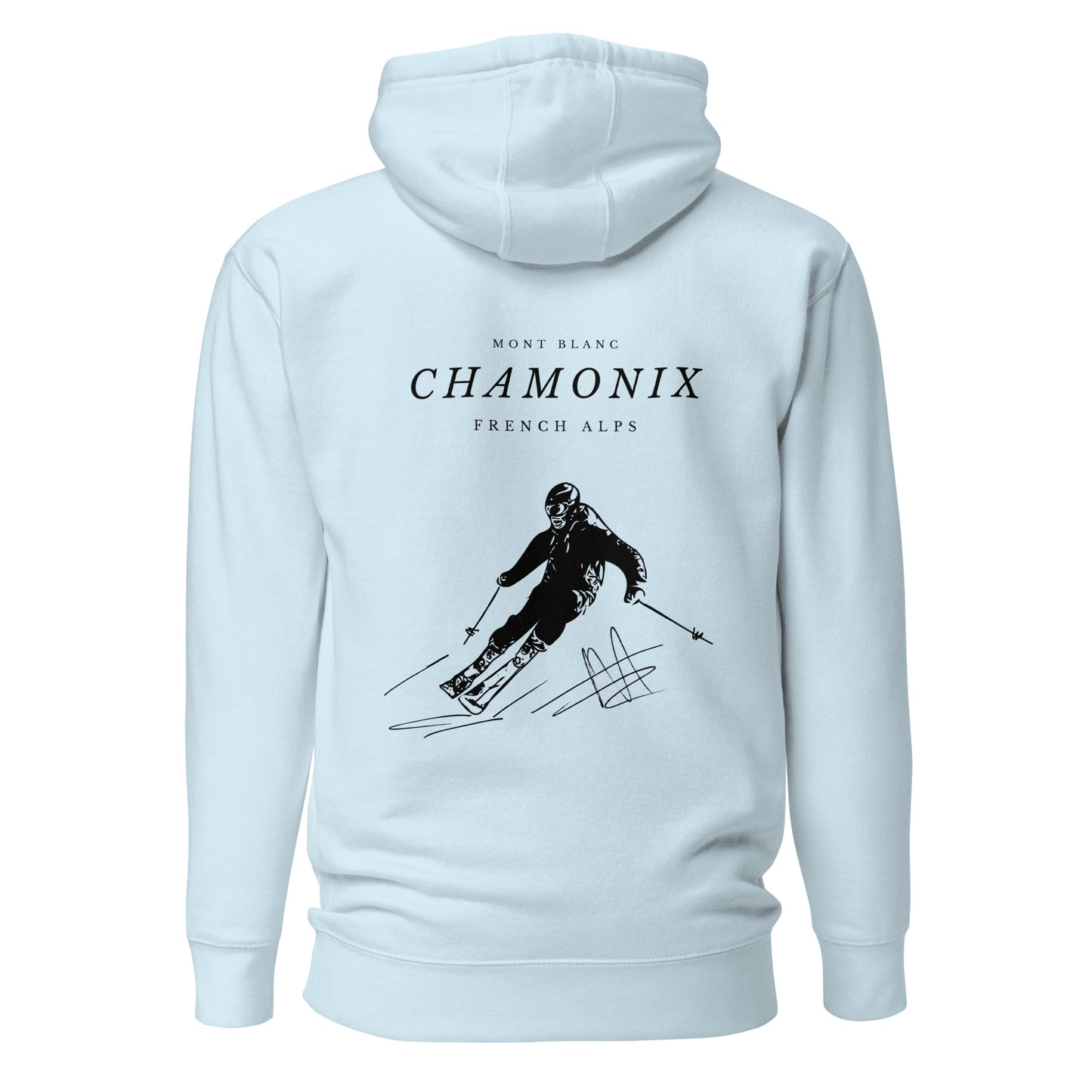 Chamonix skiing club Men skiing hoodie