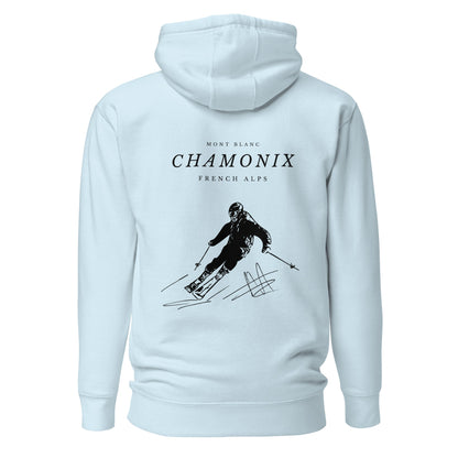 Chamonix skiing club women's skiing hoodie