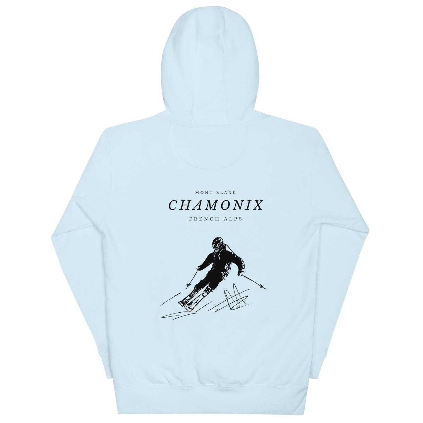 Chamonix skiing club Men skiing hoodie