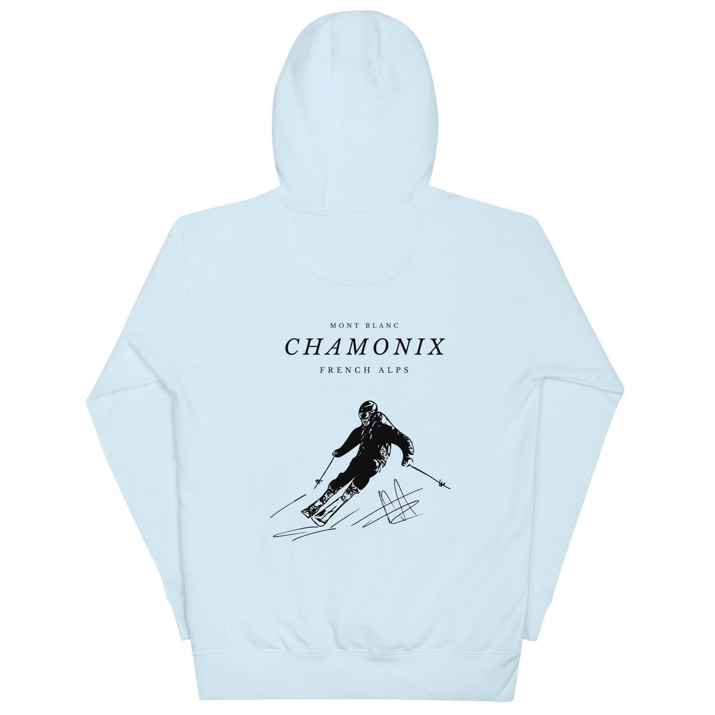 Chamonix skiing club women's skiing hoodie