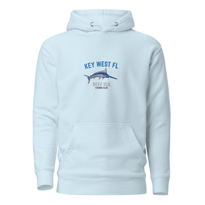 Key West Deep Sea Fishing Embroidered Unisex Hoodie