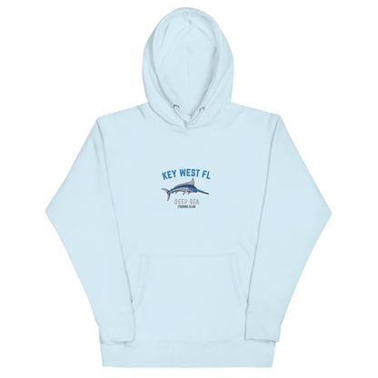 Key West Deep Sea Fishing Embroidered Unisex Hoodie