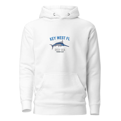 Key West Deep Sea Fishing Embroidered Unisex Hoodie