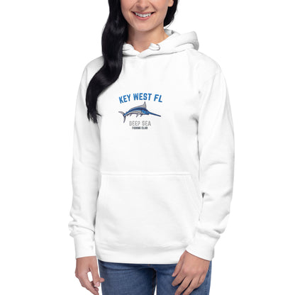 Key West Deep Sea Fishing Embroidered Unisex Hoodie