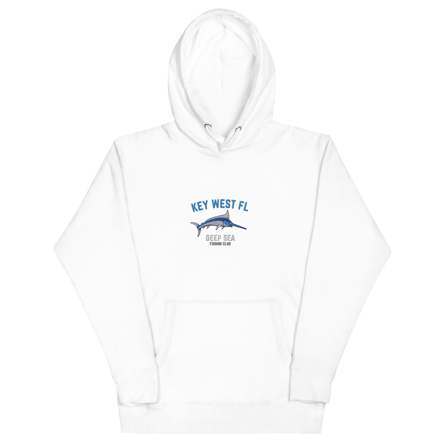 Key West Deep Sea Fishing Embroidered Unisex Hoodie