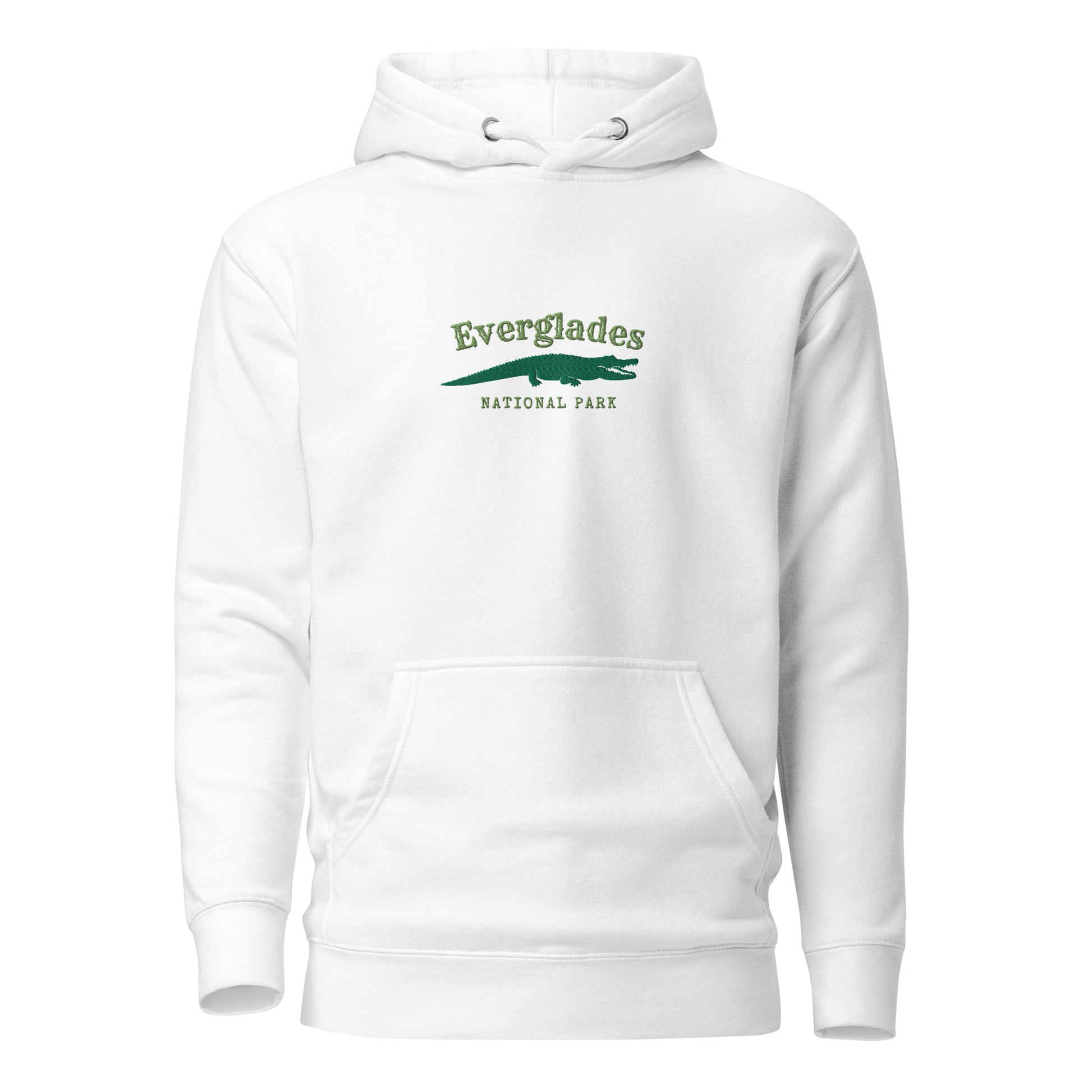 picture of a sweatshirt embroidered  everglades crocodile 