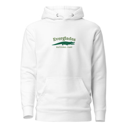 picture of a sweatshirt embroidered  everglades crocodile 