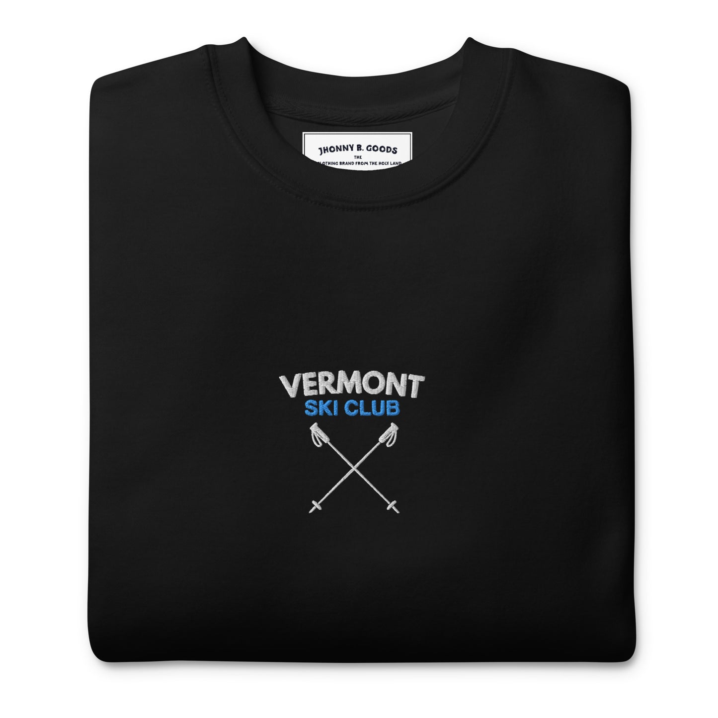 Vermont Ski Club Embroidered men Premium Sweatshirt