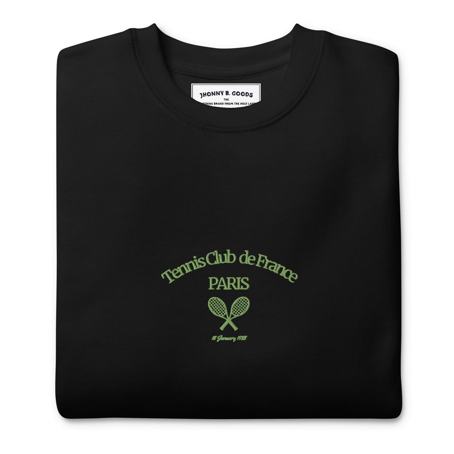 Paris Tennis Club Embroidered men Premium Sweatshirt