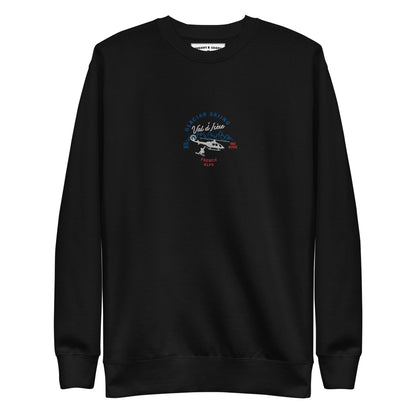 Val D'isere Glacier Skiing Embroidered women's Premium Sweatshirt