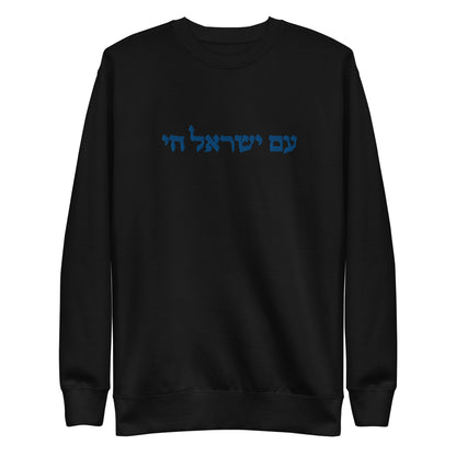 Am israel Hai womens embroidered Premium Sweatshirt