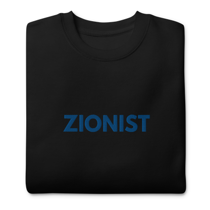 Zionist women's embroiderd Premium Sweatshirt