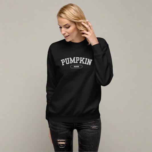 Pumpkin  Embroidered Premium Sweatshirt