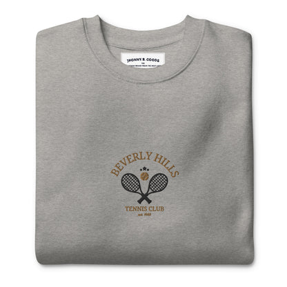 Beverly Hills Tennis Club Embroidered men Premium Sweatshirt