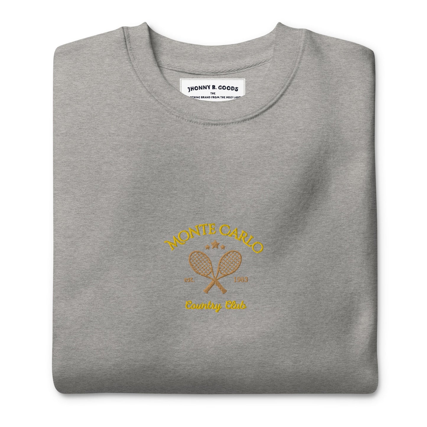 Monte Carlo Tennis Club Embroidered women's Premium Sweatshirt