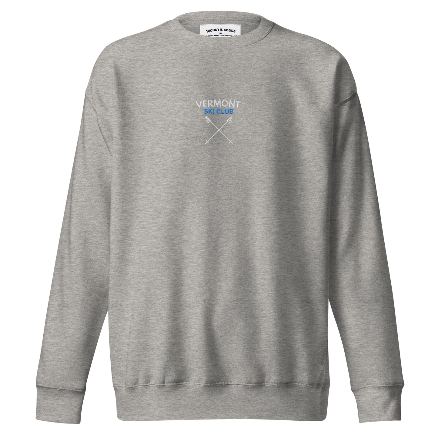 Vermont Ski Club Embroidered men Premium Sweatshirt