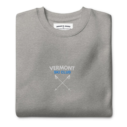 Vermont Ski Club Embroidered women's Premium Sweatshirt