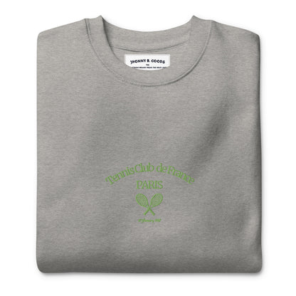 Paris Tennis Club Embroidered men Premium Sweatshirt