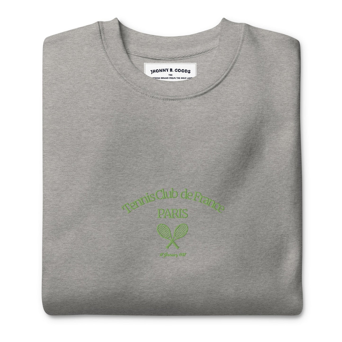 Paris Tennis Club Embroidered women's Premium Sweatshirt