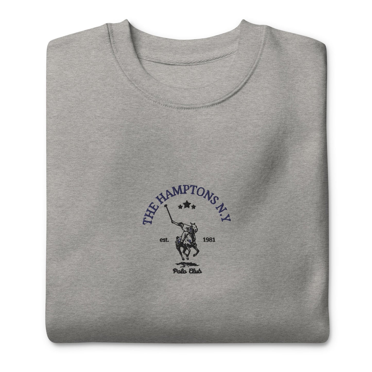 Hamptons New York Polo Club Embroidered women's Premium Sweatshirt