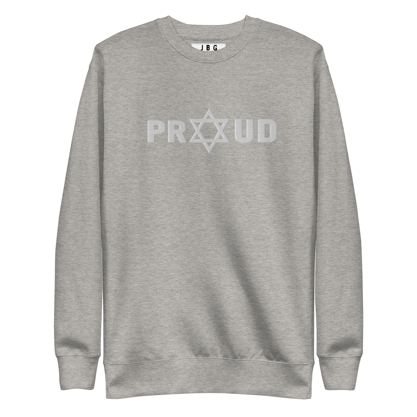 Proud Jew women's embroidered Premium Sweatshirt