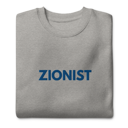 Zionist women's embroiderd Premium Sweatshirt