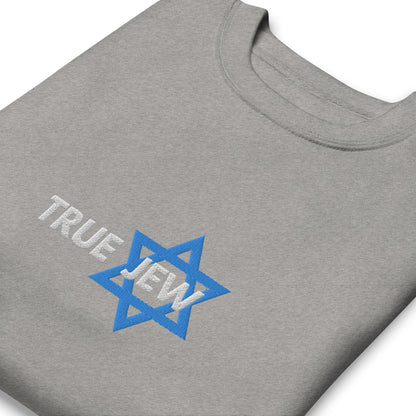 True Jew womens embroidered Premium Sweatshirt