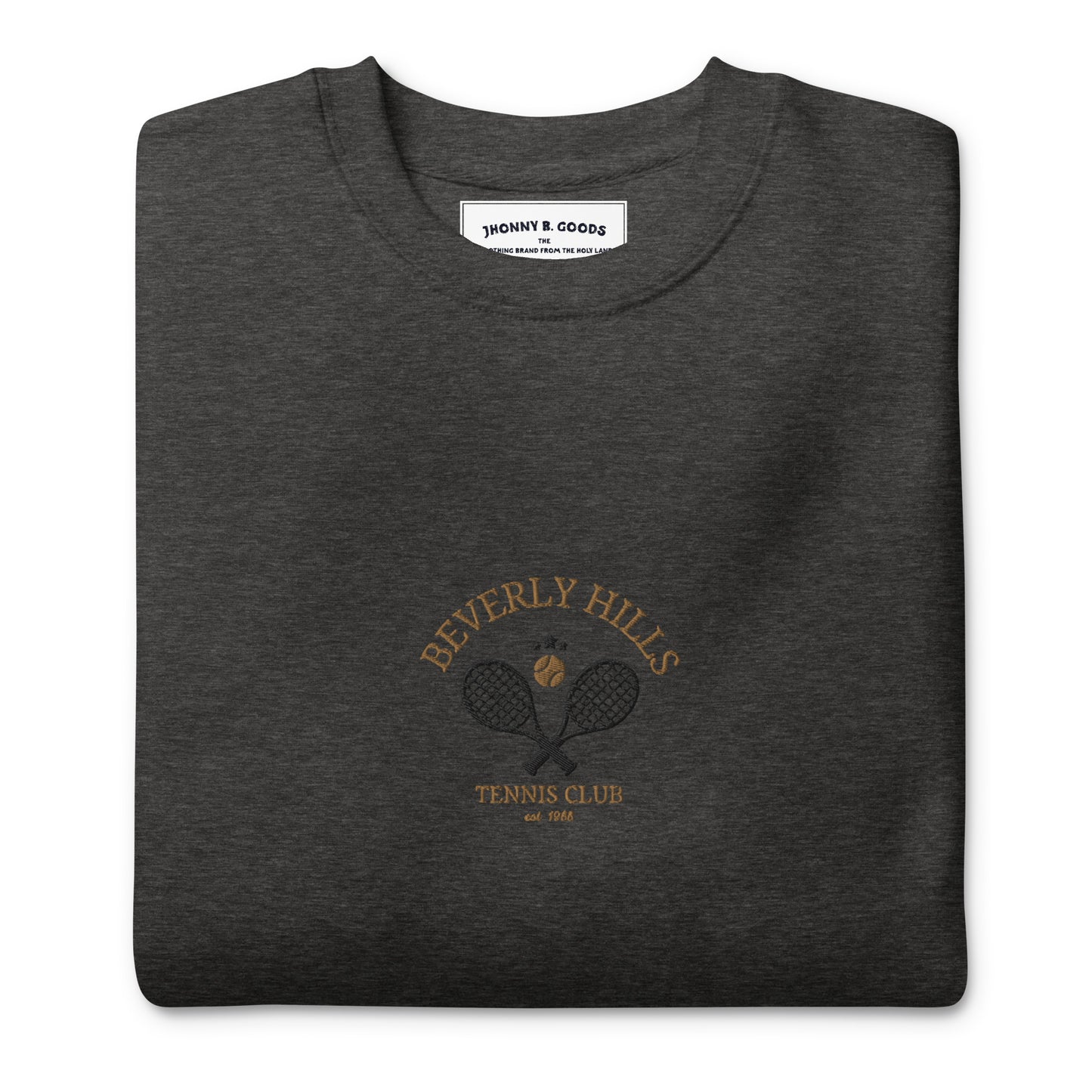 Beverly Hills Tennis Club Embroidered men Premium Sweatshirt